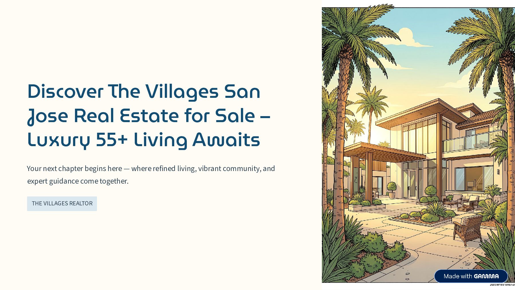 Discover The Villages San Jose Real Estate for Sale – Luxury 55+ Living Awaits - Speaker Deck