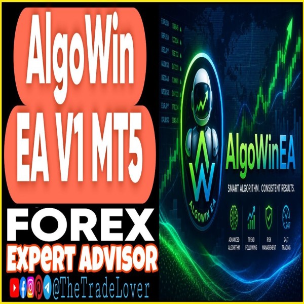 AlgoWin EA v1 MT5 (Works on Build 5836) | Forex Robot | MT5 Expert Advisor - The Trade Lovers