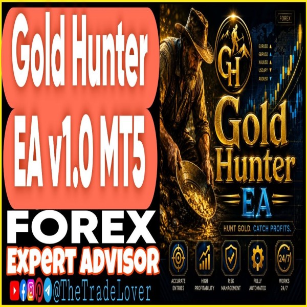 Gold Hunter EA v1.0 MT5 (Works on Build 5836) | Forex Robot | MT5 Expert Advisor - The Trade Lovers