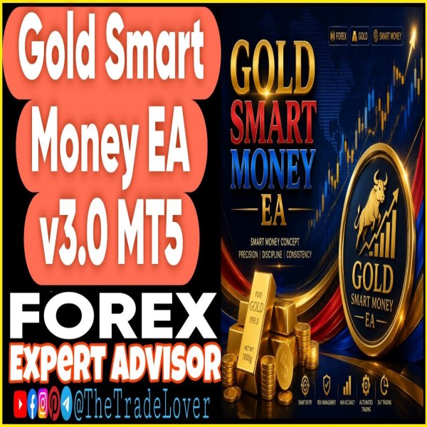 Gold Smart Money EA v3.0 MT5 (Works on Build 5836) | Forex Robot | MT5 Expert Advisor - The Trade Lovers