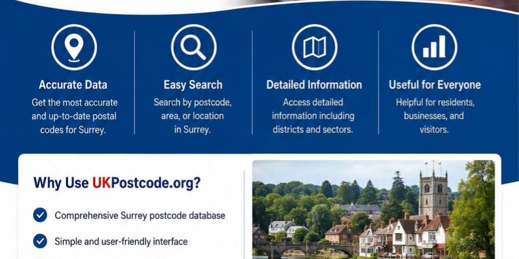 Postcode of Surrey by UK Post Code - Infogram