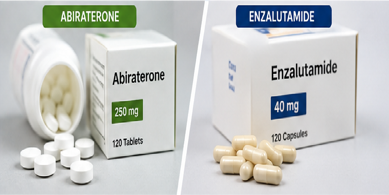 Abiraterone vs Enzalutamide: Differences, Side Effects, Cost, and Effectiveness