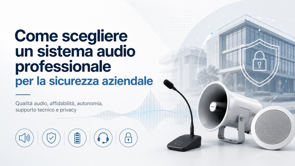 Come scegliere un sistema audio professionale per la sicurezza aziendale