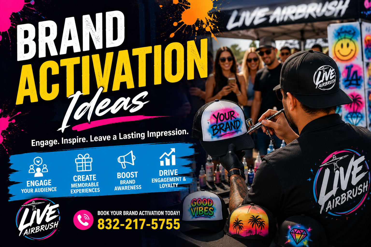Brand Activation Ideas for Events | Live Airbrush