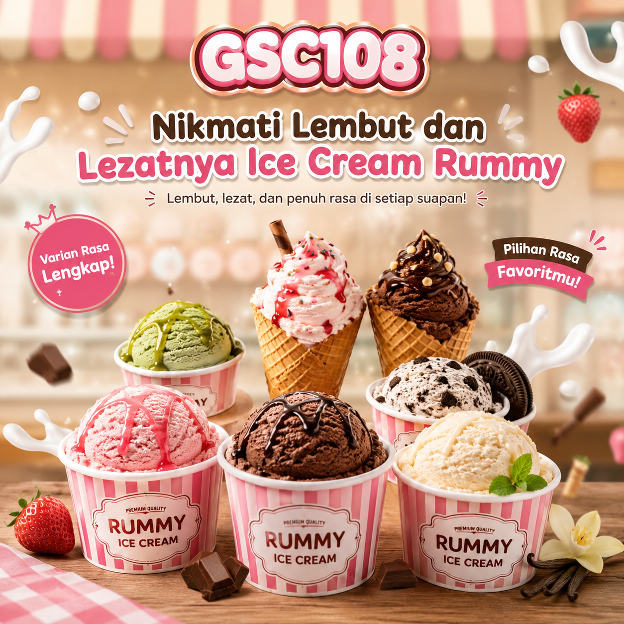 GSC108 : Nikmati Lembut dan Lezatnya Ice Cream Rummy
