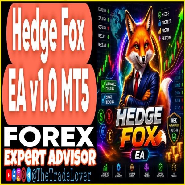 Hedge Fox EA v1.0 MT5 (Works on Build 5836) | Forex Robot | MT5 Expert Advisor - The Trade Lovers