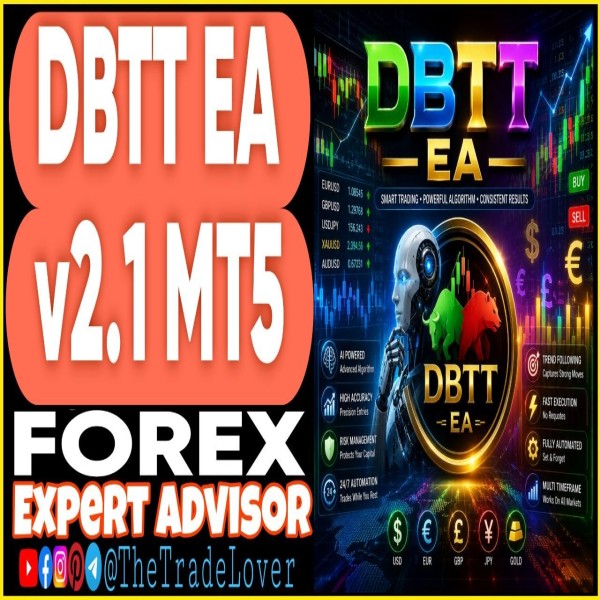 DBTT EA v2.1 MT5 (Works on Build 6061) | Forex Robot | MT5 Expert Advisor - The Trade Lovers