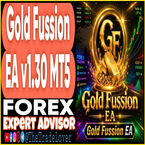 Gold Fussion EA v1.30 MT5 (Works on Build 5836) | Forex Robot | MT5 Expert Advisor - The Trade Lovers