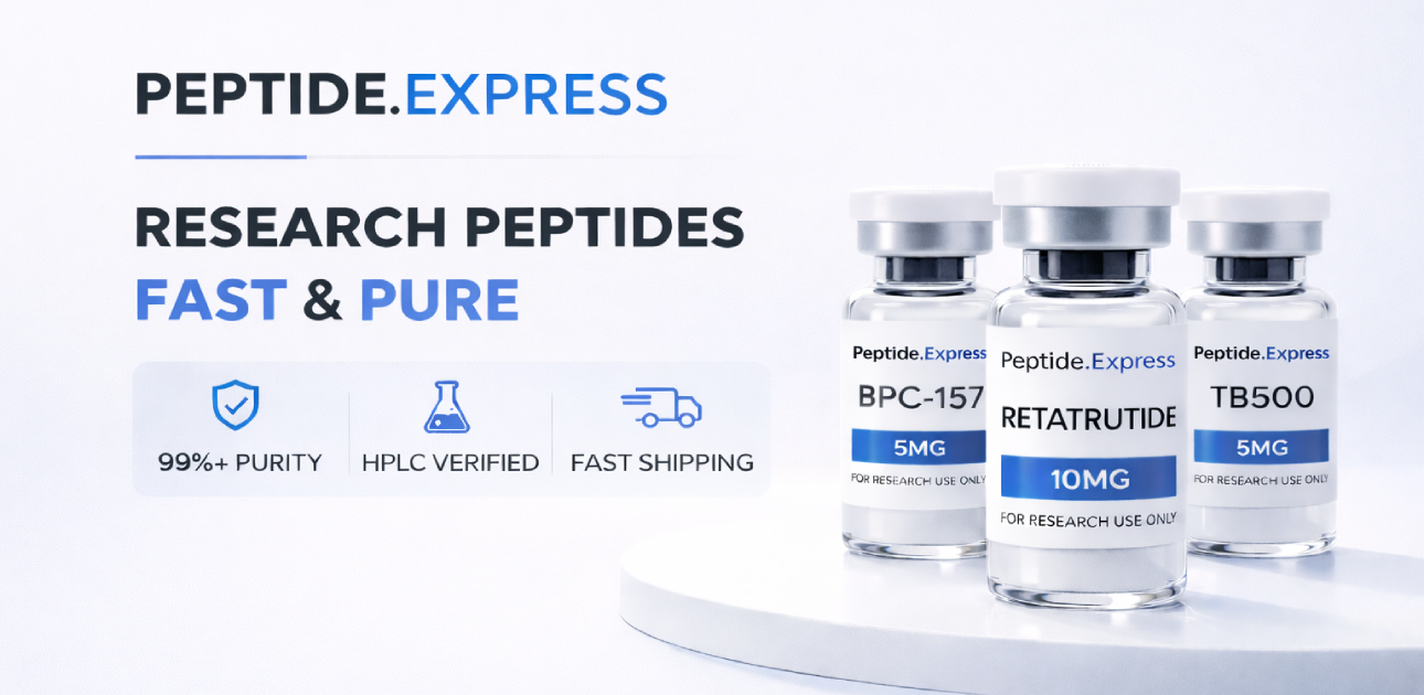 Buy Research Peptides | 99%+ HPLC-Verified Purity | Lab Tested