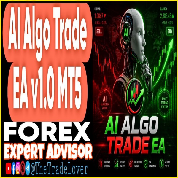AI AlgoTrade EA v1.0 MT5 (Works on Build 5836) | Forex Robot | MT5 Expert Advisor - The Trade Lovers