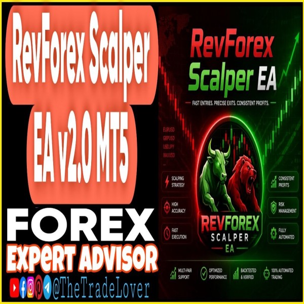 RevForex Scalper EA v2.0 MT5 + Presets (Works on Build 5836) | Forex Robot | MT5 Expert Advisor - The Trade Lovers