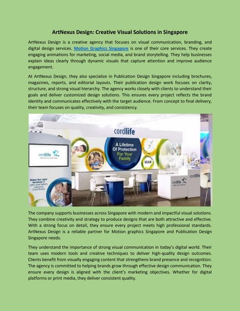 Creative Visual Solutions in Singapore..... | PDF