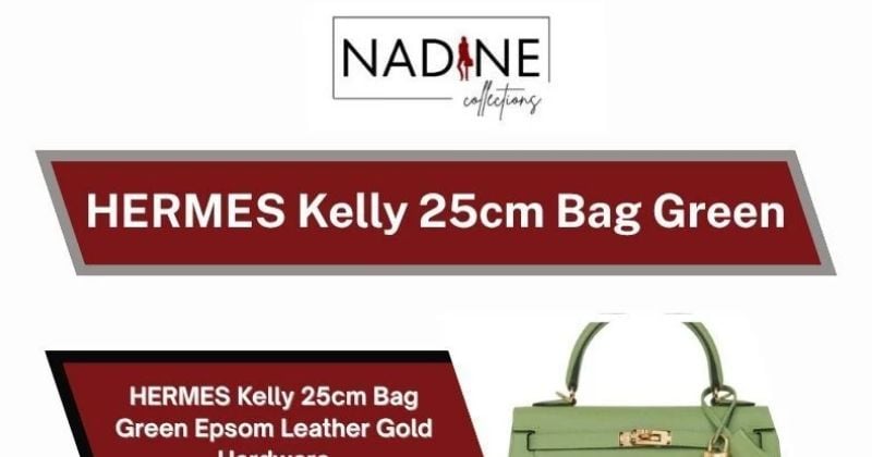 HERMES Kelly 25cm Bag Green