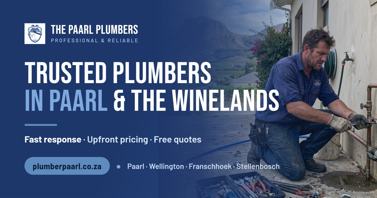 Borehole & Well-point Plumbing Paarl | Water That Won't Stain or Scale | The Paarl Plumbers