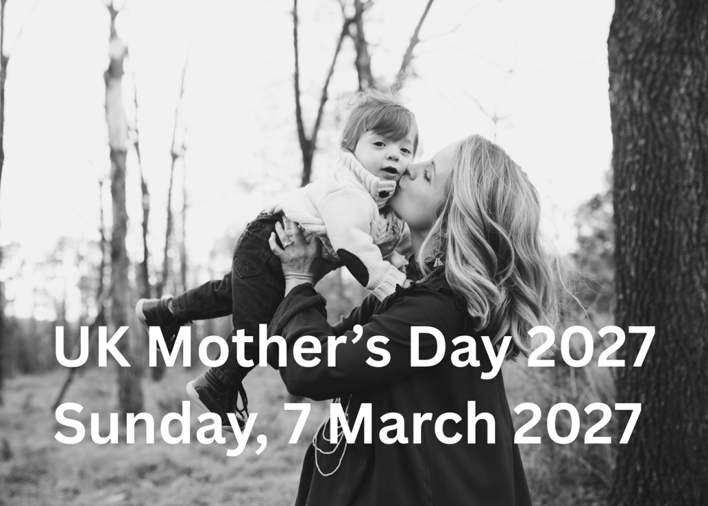 UK Mother's Day 2027 - Sunday, 7 March 2027