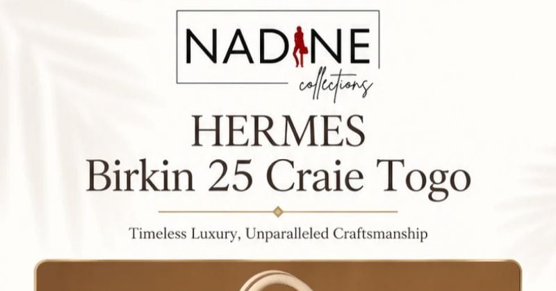 HERMES Birkin 25 Craie Togo