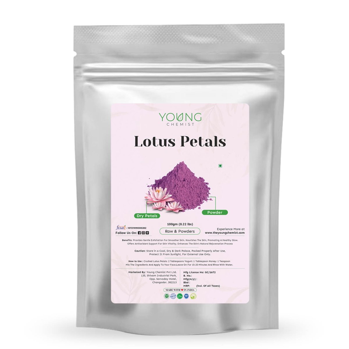 Buy Premium Lotus Petals Powder for Natural Beauty Care