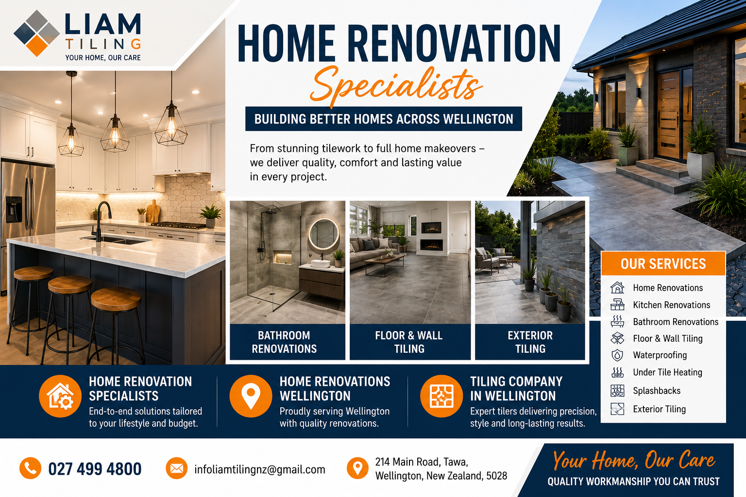 Home Renovation Specialists Delivering Quality Home Renovations Wellington Homeowners Can Trust – Liam Tiling