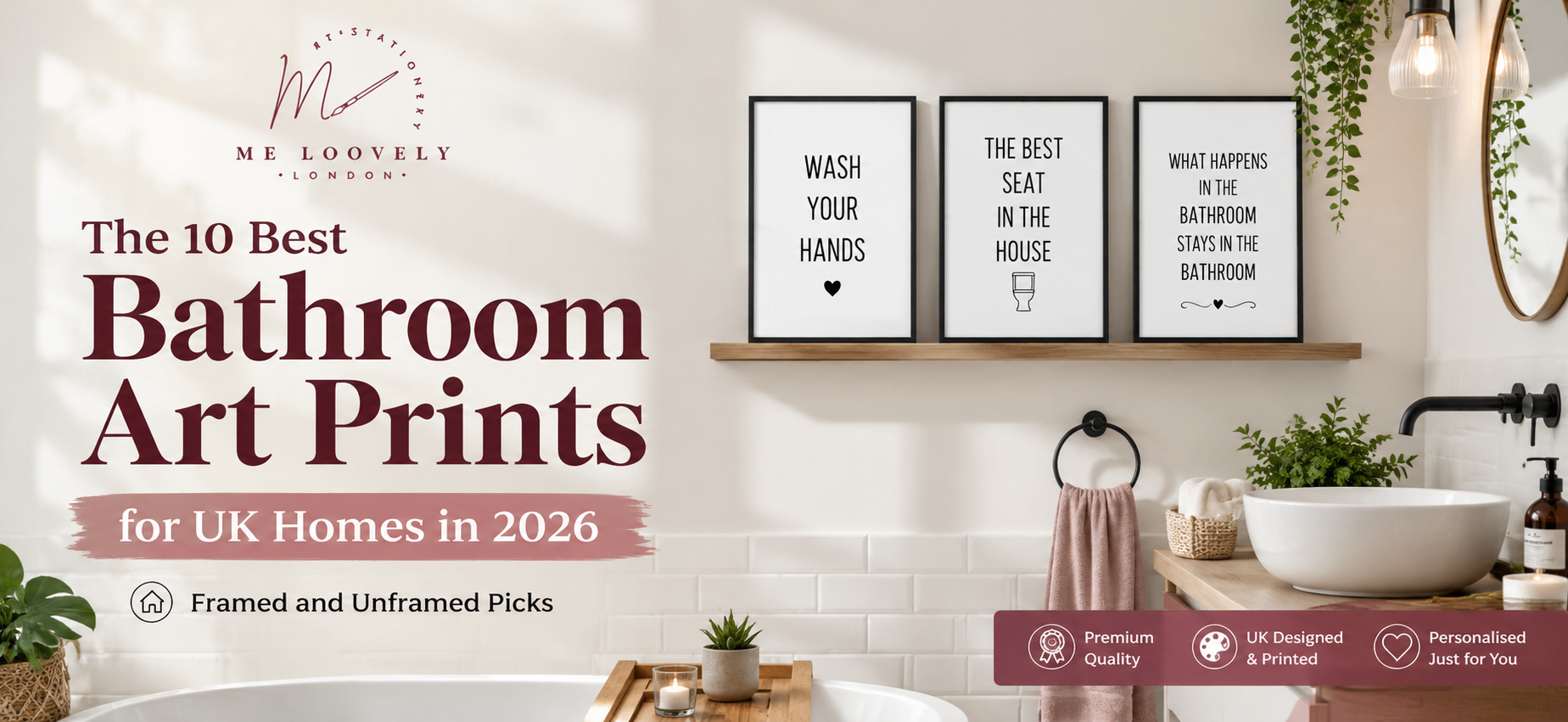 10 Best Bathroom Art Prints for UK Homes in 2026 – Me Loovely