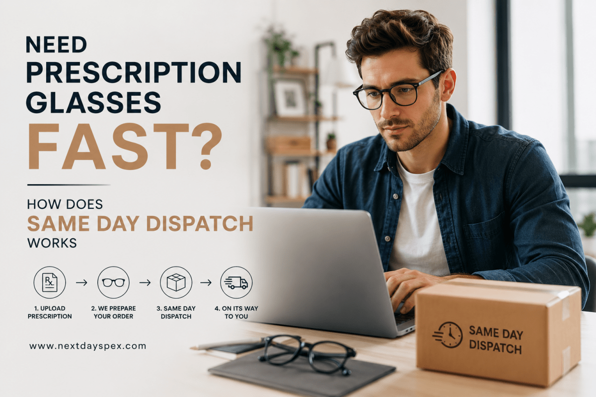 Need Prescription Glasses Fast? How Does Same Day Dispatch Works – Next Day Spex