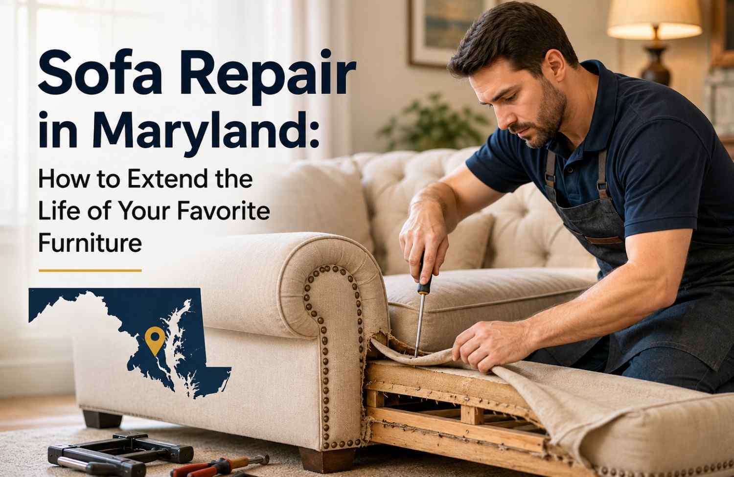 Sofa Repair in Maryland: How to Extend the Life of Your Favorite Furniture
