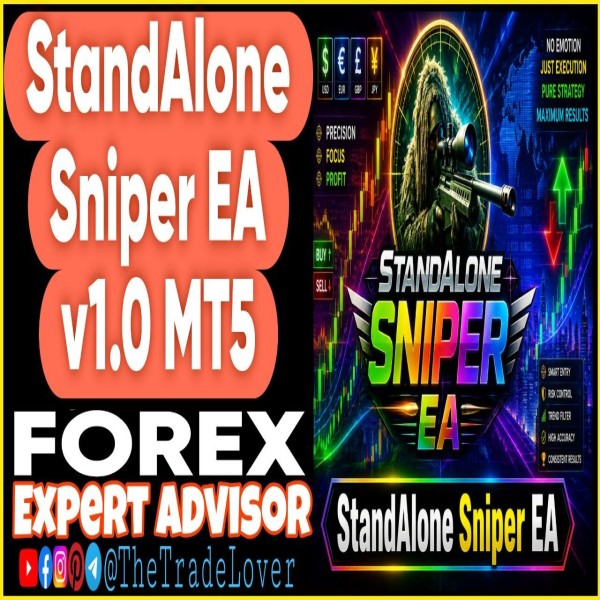 Stand Alone Sniper EA v1.0 MQ5 Source Code (Works on Build 6061) | Forex Robot | MT5 Expert Advisor - The Trade Lovers