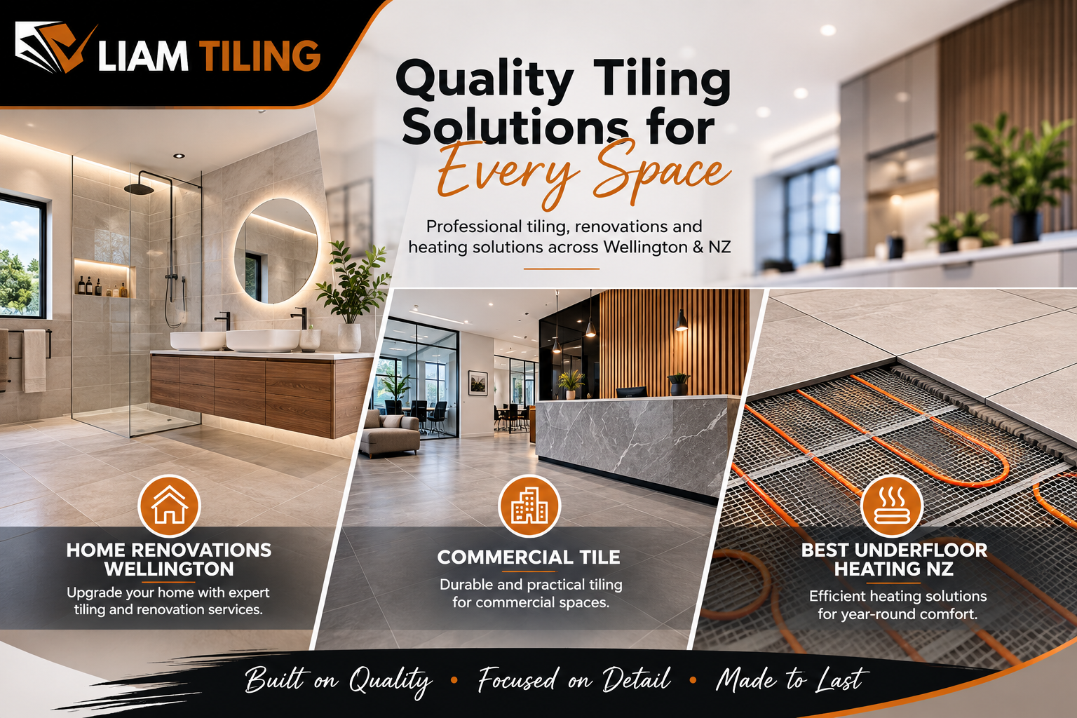Home Renovations Wellington: Choosing Commercial Tile and the Best Underfloor Heating NZ – Liam Tiling
