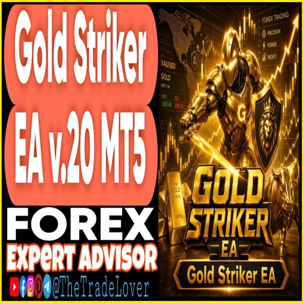Gold Striker EA v2.0 MT5 + Presets (Works on Build 6061) | Forex Robot | MT5 Expert Advisor - The Trade Lovers