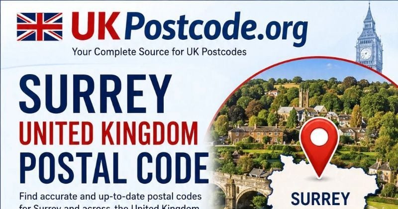 Surrey United Kingdom Postal Code
