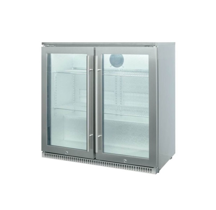 Stainless Steel Double Door Fridge Freezer for Outdoors