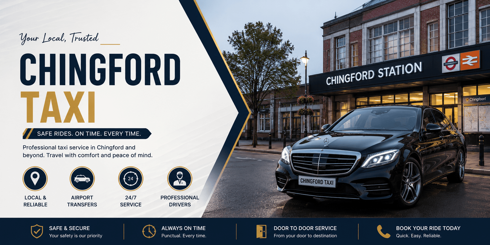 Chingford Taxi Airport Transfer Service Book Now 02085561717