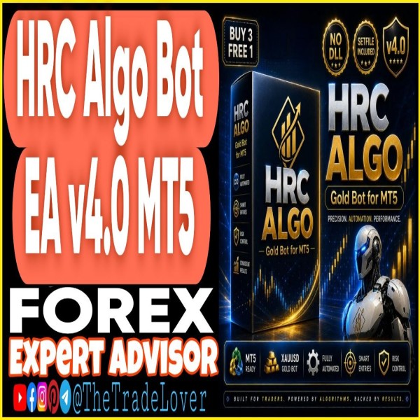 HRC Algo Bot EA v4.0 MT5 + Presets (Works on Build 6182) | Forex Robot | MT5 Expert Advisor - The Trade Lovers