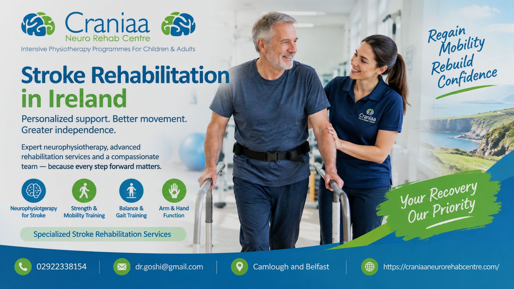 Stroke Rehabilitation in Ireland | Craniaa Neuro Rehabilitation Centre