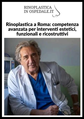 Rinoplastica a Roma competenza avanzata per interventi estetici, funzionali e ricostruttivi