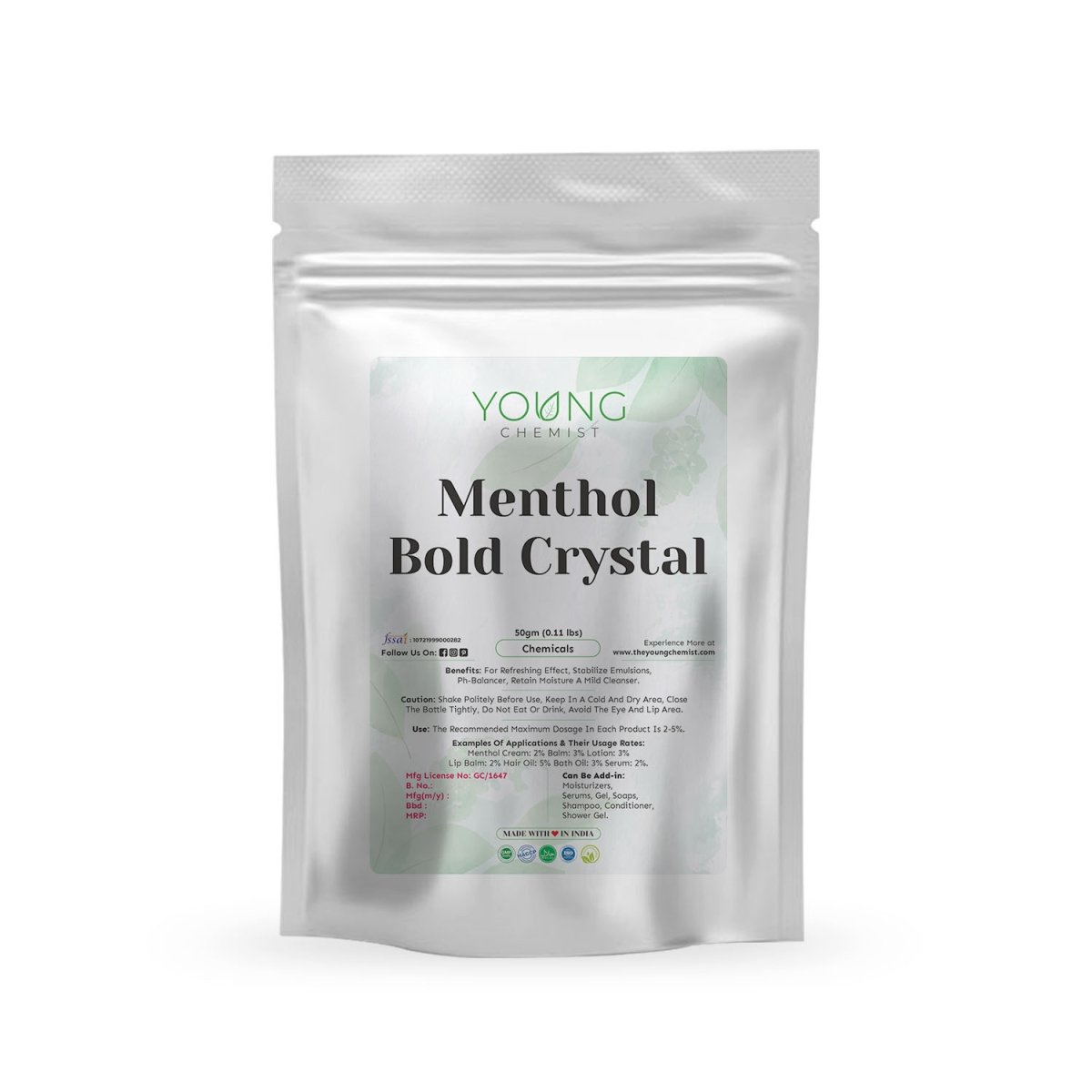 Get Premium Menthol Bold Crystals Strong Cooling Sensation - Young Chemist