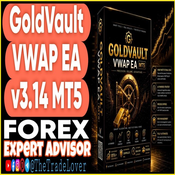 GoldVault VWAP EA 3.14 MT5 + Presets (Works on Build 6182) | Forex Robot | MT5 Expert Advisor - The Trade Lovers