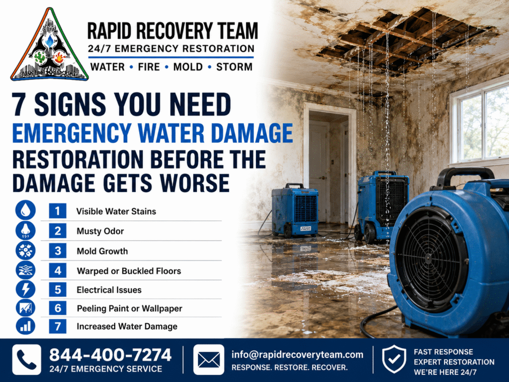 Emergency Water Damage Restoration: 7 Warning Signs