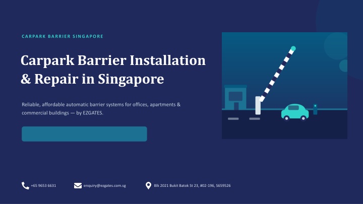 PPT - Carpark Barrier Solutions for Smooth Vehicle Access PowerPoint Presentation - ID:14919641