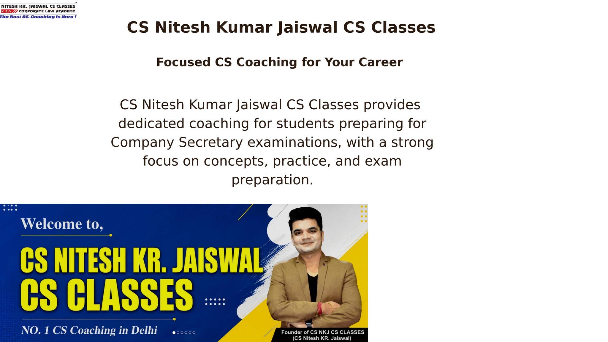 CS Nitesh Kumar Jaiswal CS Classes. by CS Nitesh Kumar Jaiswal CS Classes - Issuu
