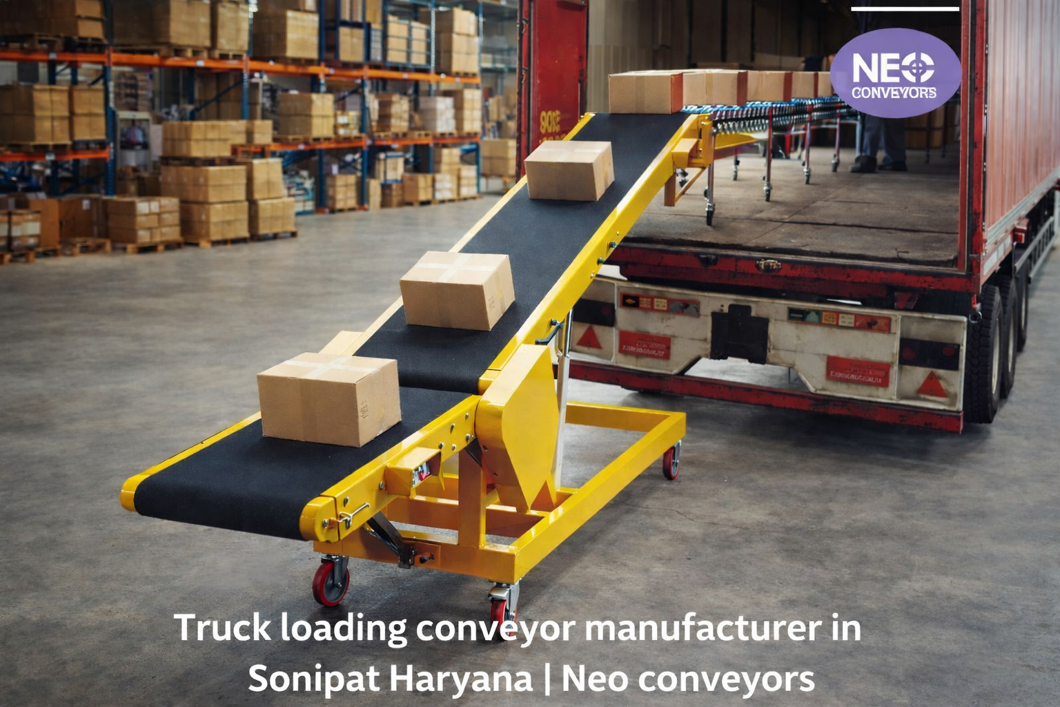 Best Truck Loading Conveyor Manufacturers in Ghaziabad UP | Neo Conveyors