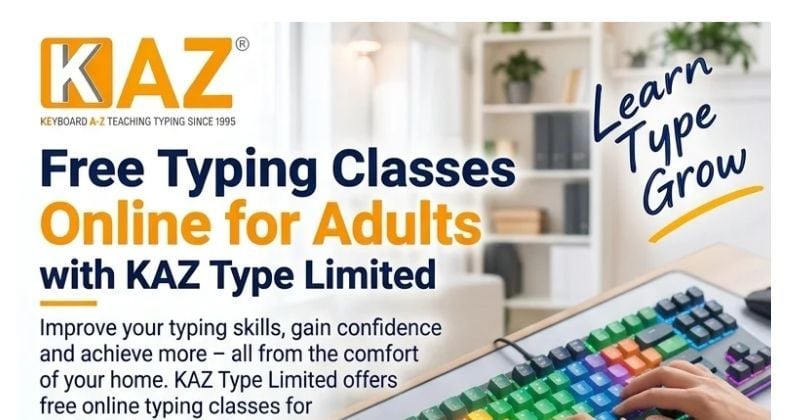 Free Typing Classes Online for Adults