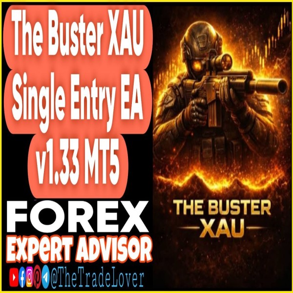 The Buster XAU Single Entry EA 1.33 MT5 + Presets (Works on Build 6230) | Forex Robot | MT5 Expert Advisor - The Trade Lovers