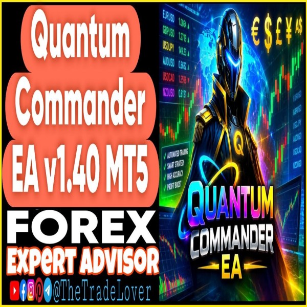 Quantum Commander EA v1.40 MT5 + Presets (Works on Build 6230) | Forex Robot | MT5 Expert Advisor - The Trade Lovers