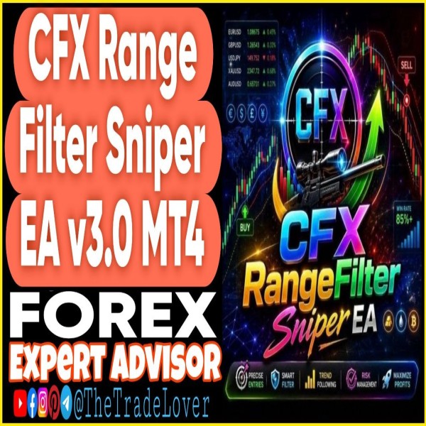 CFX Range Filter Sniper EA v3.0 MT4 (Works on Build 1471) | Forex Robot | MT4 Expert Advisor - The Trade Lovers