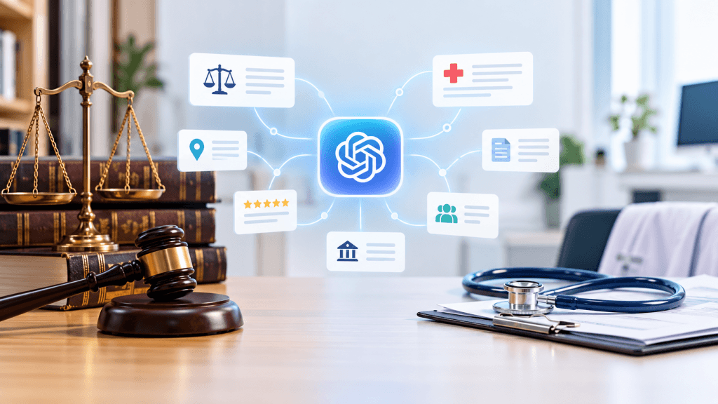 Law Firms and Doctors: Ranked on Google, Invisible to AI