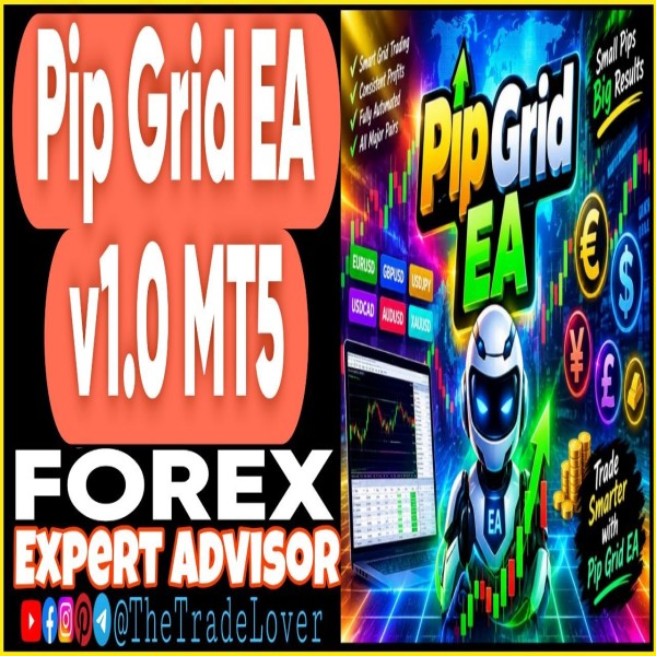 Pip Grid EA v1.0 MT5 + Presets (Works on Build 6230) | Forex Robot | MT5 Expert Advisor - The Trade Lovers