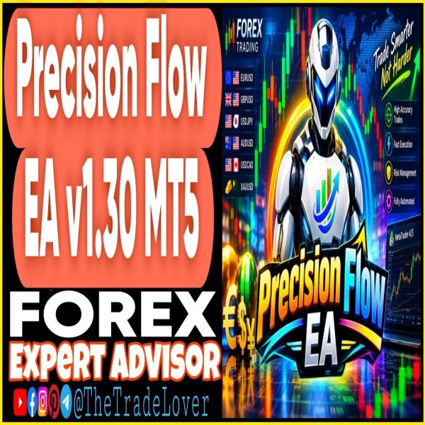 Precision Flow EA v1.30 MQ5 Source Code (Works on Build 6230) | Forex Robot | MT5 Expert Advisor - The Trade Lovers