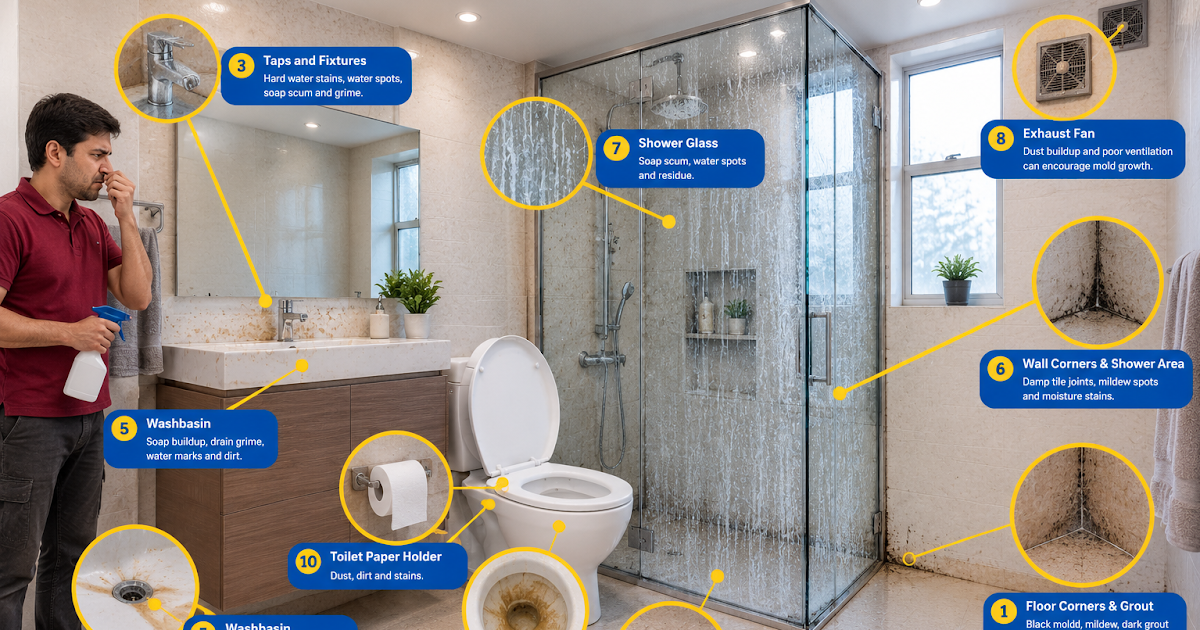 How Dirty Bathroom Surfaces Can Affect Household Hygiene