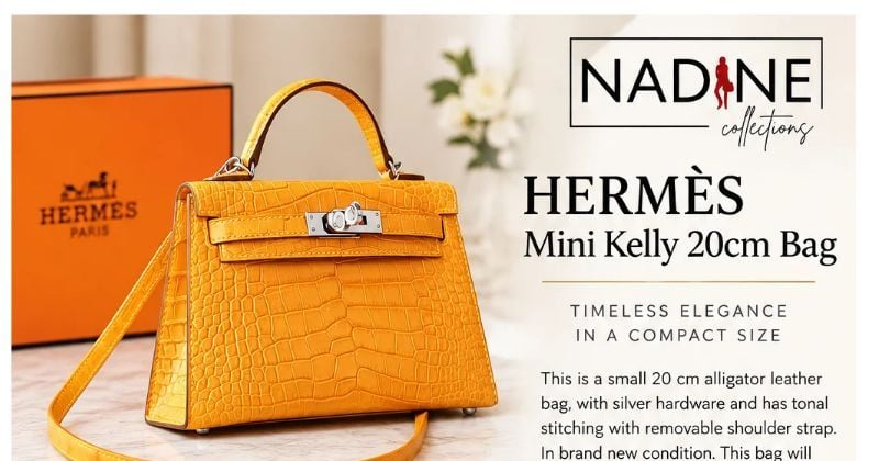 HERMES Mini Kelly 20cm Bag