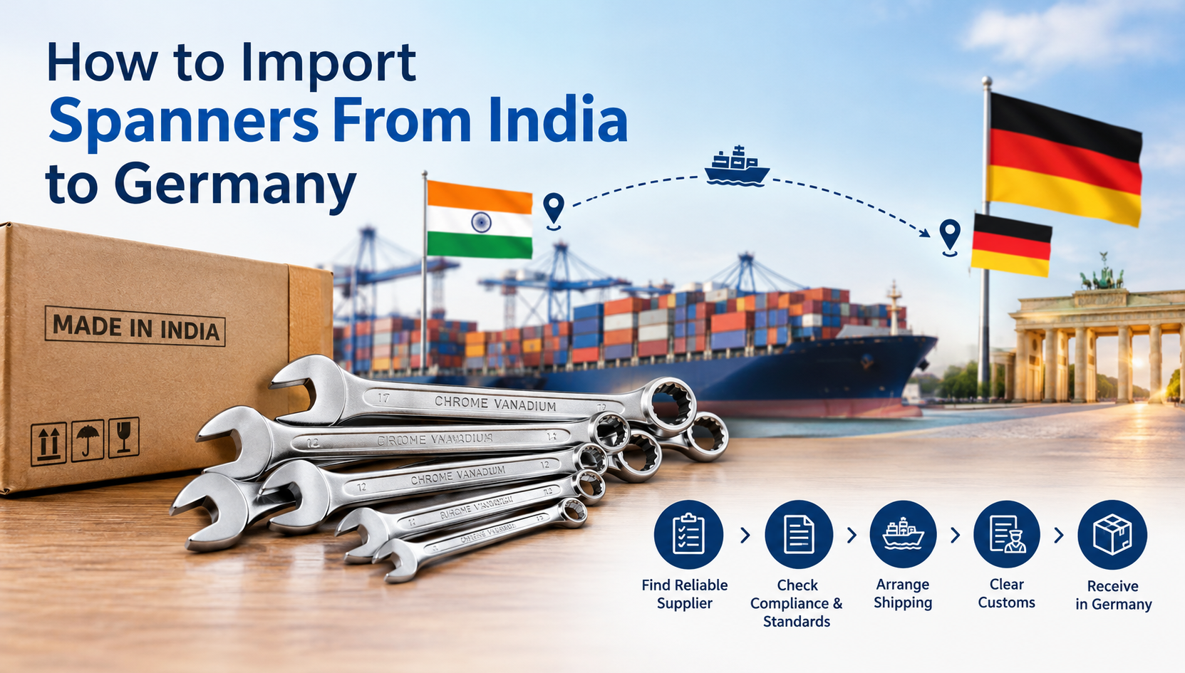 How to Import Spanners From India to Germany